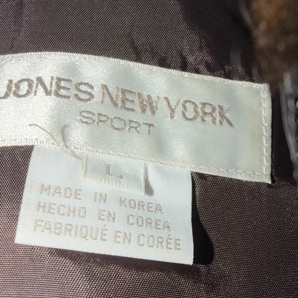 Jones New York Sport Brown Faux Fur Vest - Picture 4 of 8